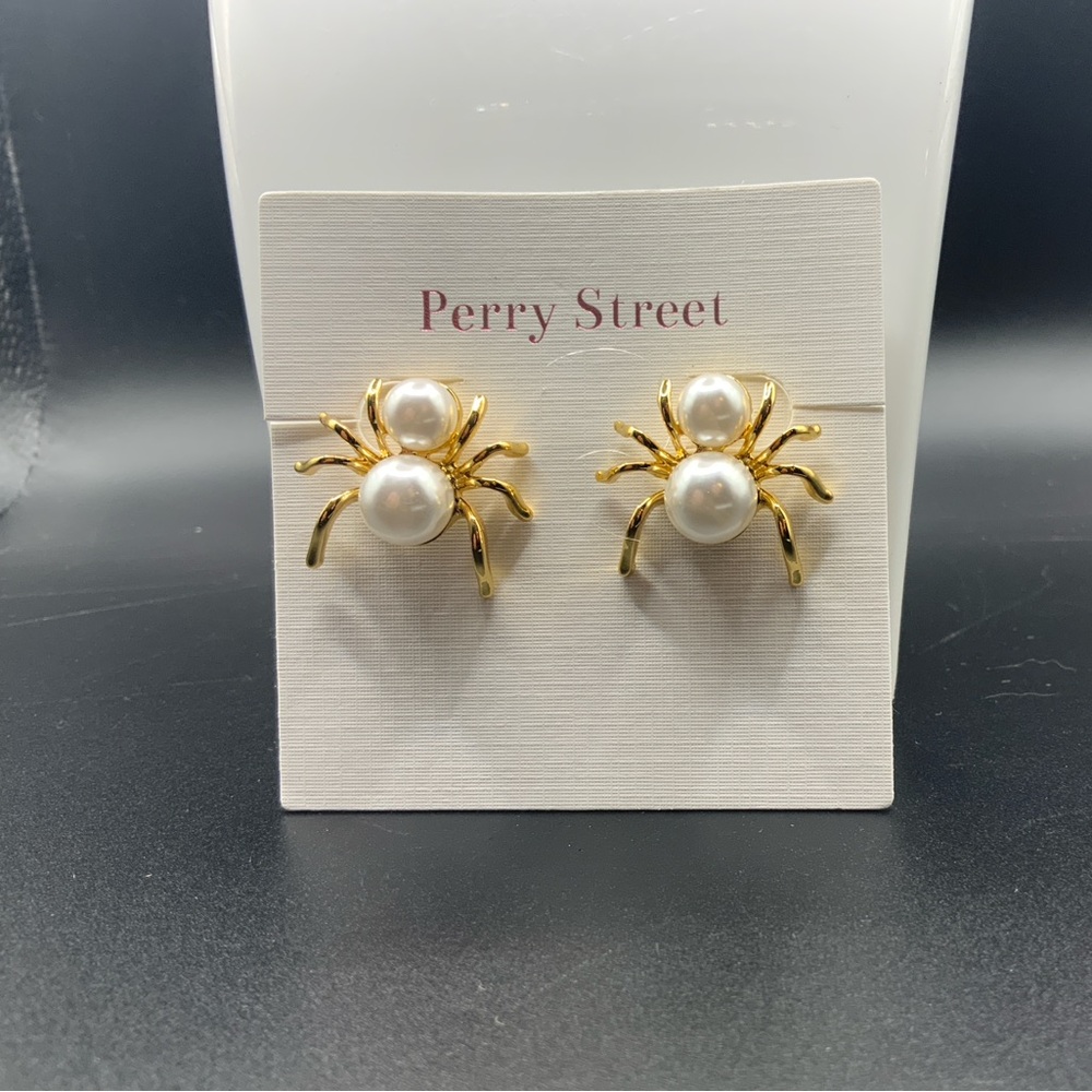 Kristin Spider Studs Earrings by Perry Street NWOT